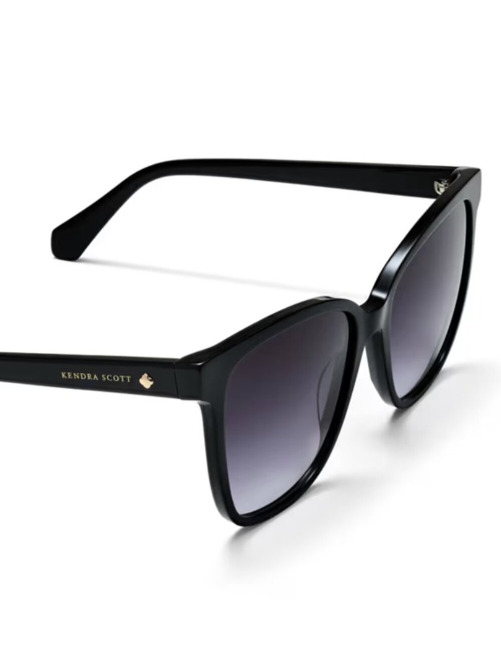 Kendra Scott - Dira Rectangle Sunglasses (NIB) - Black - Picture 3 of 8